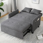 Sleeper Sofa Bed, 3 in 1 Convertible Sleeper Couch Bed Pull Out, Small Loveseat - Image 8