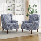 Pia Ricco High Back Floral Accent Chair - Image 8
