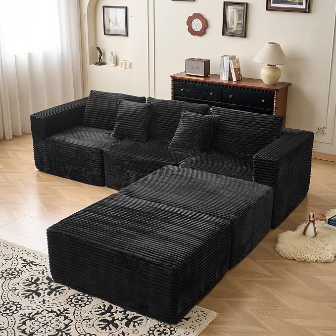 110" Modular Sectional Couch by Ergonomicbonelesssofa