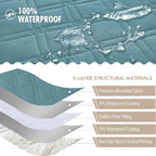 Genina Waterproof Couch Cover, Washable Anti-Slip 78inch Sofa Covers - Image 5