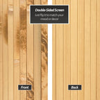 7 ft. Tall Reversible Bamboo Wave Screen - Image 8