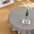 BALCONY & FALCON Round Tablecloth Washable Wrinkle Resistant and Water Proof by BALCONYFALCON