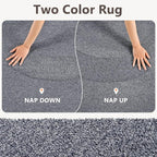 2x6 Grey Blue/White Runner Rug Washable Non-Slip - Image 9