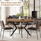 MECHYIN Round Dining Table for 2-4, 42 Inch Wood Kitchen & Dining Room Tables - Image 8