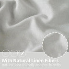 YoungsTex Light Grey Linen Curtains 84 Inches Long - Image 4