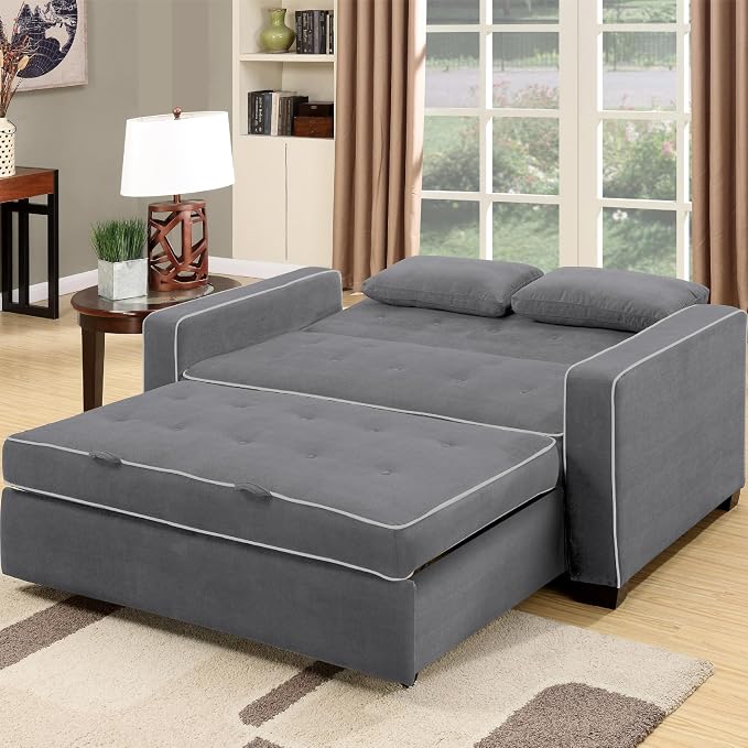Serta Ainsley 72.6" Convertible Sleeper Sofa, Queen Size, Dreamcoil Comfort - Image 8
