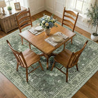 RELEANY Washable Area Rug, Square 8'x8', Water Repellent, Pet Friendly - Image 2