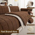 Velvet Couch Covers for Sectional Sofa Washable, Non-Slip L Shaped Sectional - Image 3