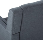 Christopher Knight Home Evelyn Mid Century Modern Fabric Arm Chair, Dark Gray - Image 10
