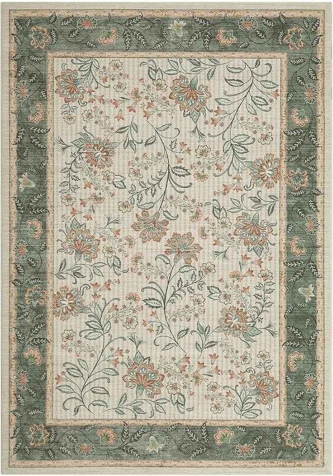 GarveeHome 8x10 Sage Green Washable Area Rug Living Room Bedroom Non Slip | - Image 9