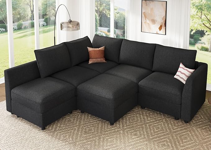 HONBAY Modular Sectional Sofa L Shaped Sectional Couch by HONBAY