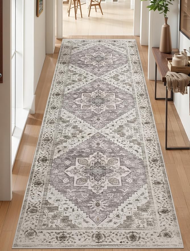 SERISSA 2'6"x10' Washable Non Slip Boho Runner Rug - Image 6