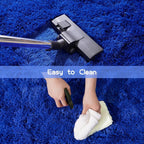 Pionblank Large Area Rug for Living Room 10x14, Fluffy Shag Rug, Royal Blue | - Image 5