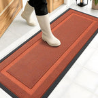 OLANLY Front Door Mat Outside 47x17, All-Season Heavy-Duty Rubber Doormat | by OLANLY