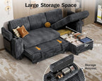 Vipbear 86" Modular Sectional Sleeper Sofa - Image 7