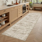 Soalmost Runner Rug 2x5 Washable Non-Slip Kitchen Entry Runners Brown | Soft - Image 2