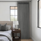 Dark Grey Memory Shaped Pinch Pleated Living Room Curtains 84 Inches Long 2 - Image 7