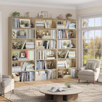 FOTOSOK 6-Tier Open Bookcase and Bookshelf, Freestanding Display Storage - Image 5