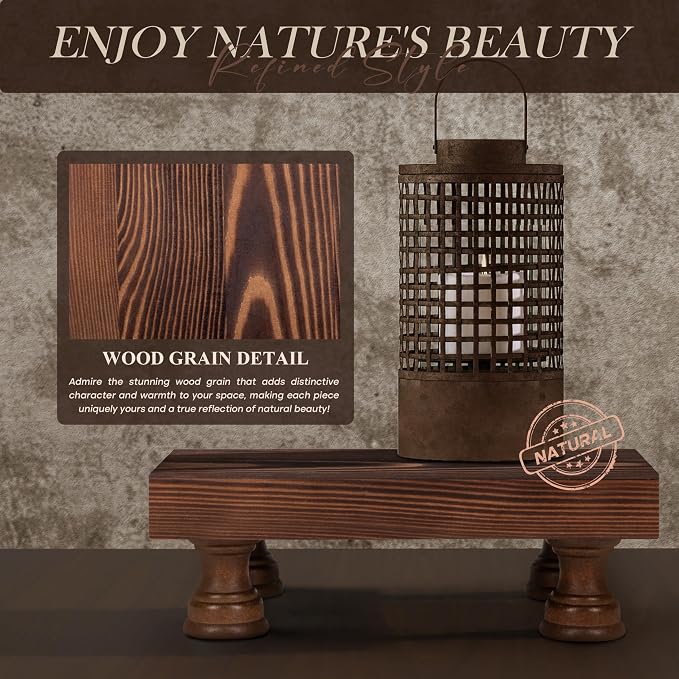 EOSAHR Farmhouse Pine Wood Risers - Image 6