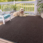 OLANLY Front Door Mat 71x47, Waterproof Heavy-Duty Indoor Outdoor Doormat | Tan by OLANLY