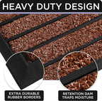 Ubdyo Extra Durable Door Mat Outside Entrance | Dirt Trapping, Non-Slip Backing - Image 5