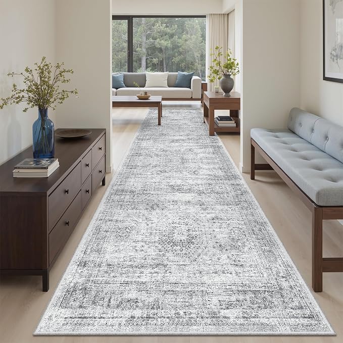 Soalmost Washable Hallway Runner Rug 3x10 Kitchen Entry Rugs Non-Slip, Foldable - Image 2