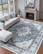 RELEANY Washable Area Rug, Large 9'x12', Water Repellent, Pet Friendly - Image 2