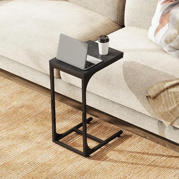 WLIVE C Shaped End Table, Small Couch Side Tables - Image 2