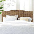 Crosley Furniture Serena Handwoven Natural Fiber Rattan Bed Headboard, Banana - Image 6