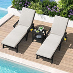 SERWALL Outdoor Chaise Lounge Set of 2 - Image 2
