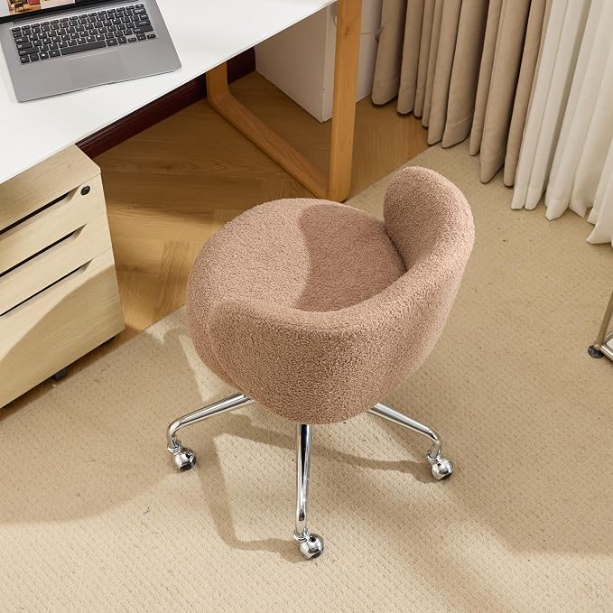 VINGLI Cute Small Swivel Desk Chair Comfy - Image 6