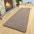 2x6 Runner Rug for Hallway, Long Runner Rugs Non Slip, Matte Brown | Soft - Image 2