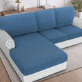 H.VERSAILTEX Sectional Couch Covers 3 Pieces Sofa Seat Cushion Covers L Shape by HVERSAILTEX