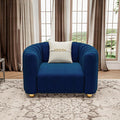 42" Velvet Sofa Chair for Living Room, Modern Single Sofa by yunqishiHOME