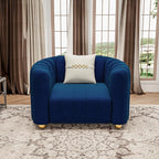 42" Velvet Sofa Chair for Living Room, Modern Single Sofa by yunqishiHOME