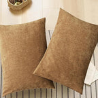 CaliTime Decorative Throw Pillow Covers 26 X 20 Inches Apricot Brown | Pack of 2 - Image 5