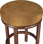 Meridian Furniture 978Saddle-C Monette Collection Art Deco Counter Stool - Image 5