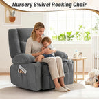 Oversized Swivel Rocker Recliner Chair - Image 7