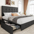 Allewie Upholstered Full Size Platform Bed Frame by Allewie