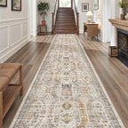 Madane Hallway Runner Rug 3x16 Washable Kitchen Runners Long, Low-Pile - Image 2