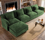 ELUCHANG Oversized 153" Modular Sectional Sofa, Comfy Cloud Couch, L Shaped by ELUCHANG