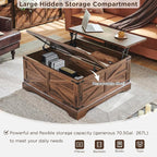 JXQTLINGMU 36" Lift Top Coffee Table - Image 4