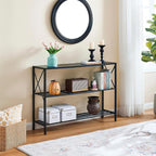 Hoctieon Industrial Console Table, 3 Tier Entryway Table, Hallway Table - Image 9