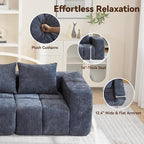 119" Boneless Couch, Oversized Cloud L Shaped Couch, Modular Sectional 4 Seater - Image 5
