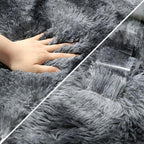 Tie-Dyed Dark Grey 2x6 Machine Washable Runner Rugs - Image 6