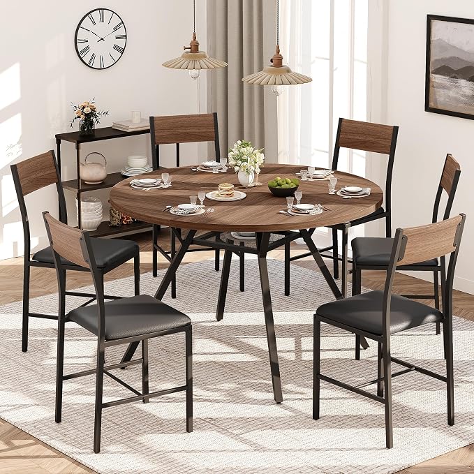 Pamapic 47'' Round Dining Table Set - Image 8