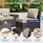 10 Pieces Patio Furniture Set - Image 6