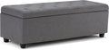 SIMPLIHOME Hamilton Storage Ottoman by SimpliHome