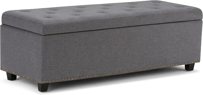 SIMPLIHOME Hamilton Storage Ottoman by SimpliHome