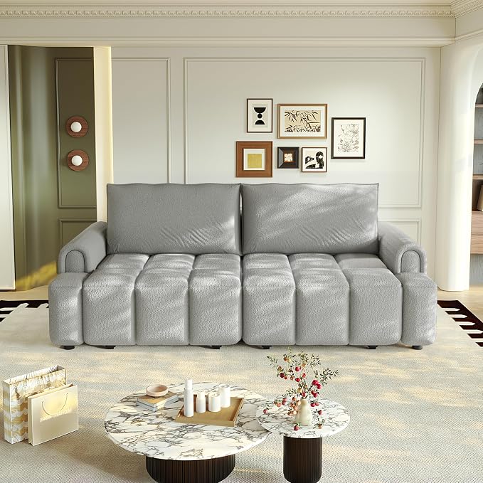KEIKI 90.2" Space-Saving Convertible Sofa Bed – 3-in-1 Sleeper Couch - Image 3